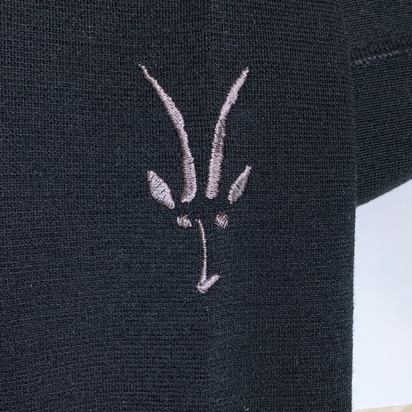 Ibex Full Zip Hi Collar 100% Merino N Zealand Wool Tight Knit Cardigan Blk Sz S - Picture 6 of 10